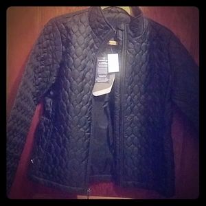 Lands End S NWT Black Insulated Packable Jacket